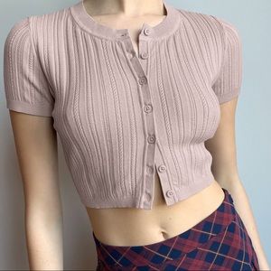 Sunday Best Effie Cardigan in Mauve